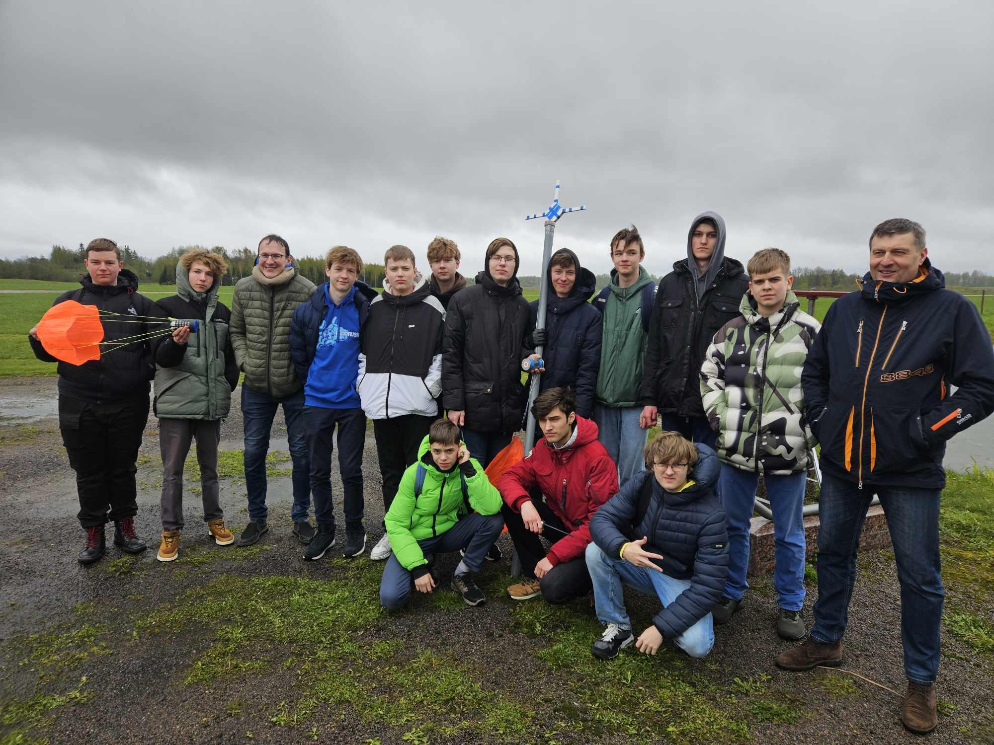 Our team at the CanSat competition