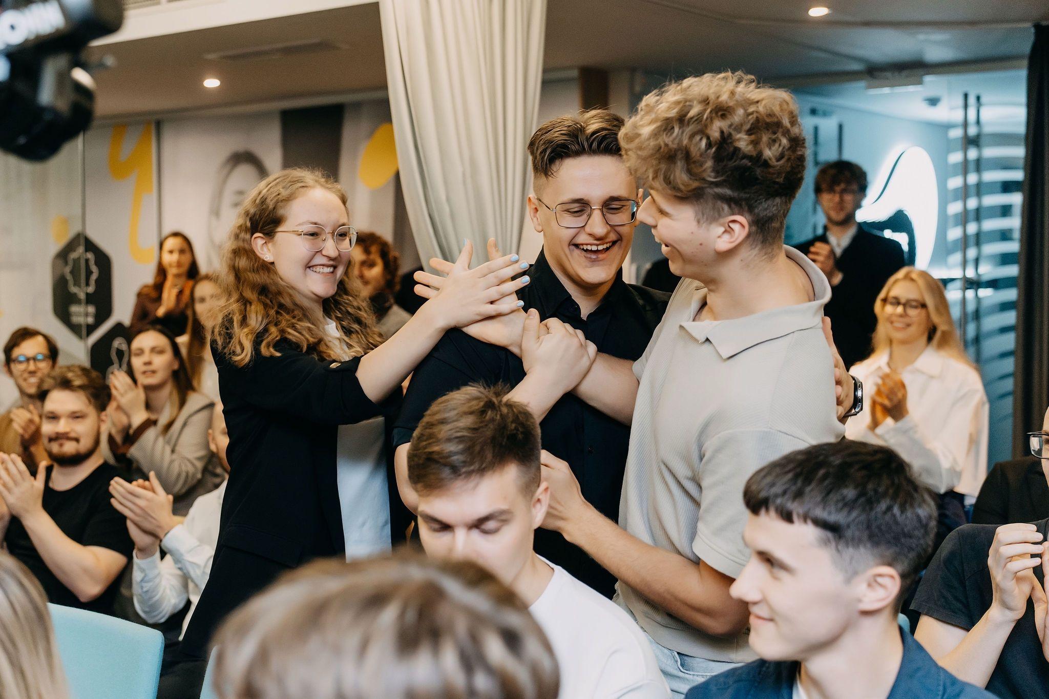 Kickstart Lab 5K Win - Team Celebration