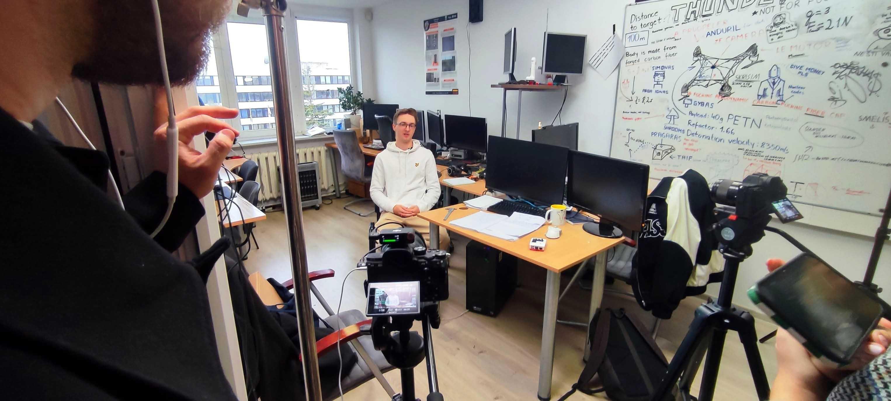 Startup Awards filming us